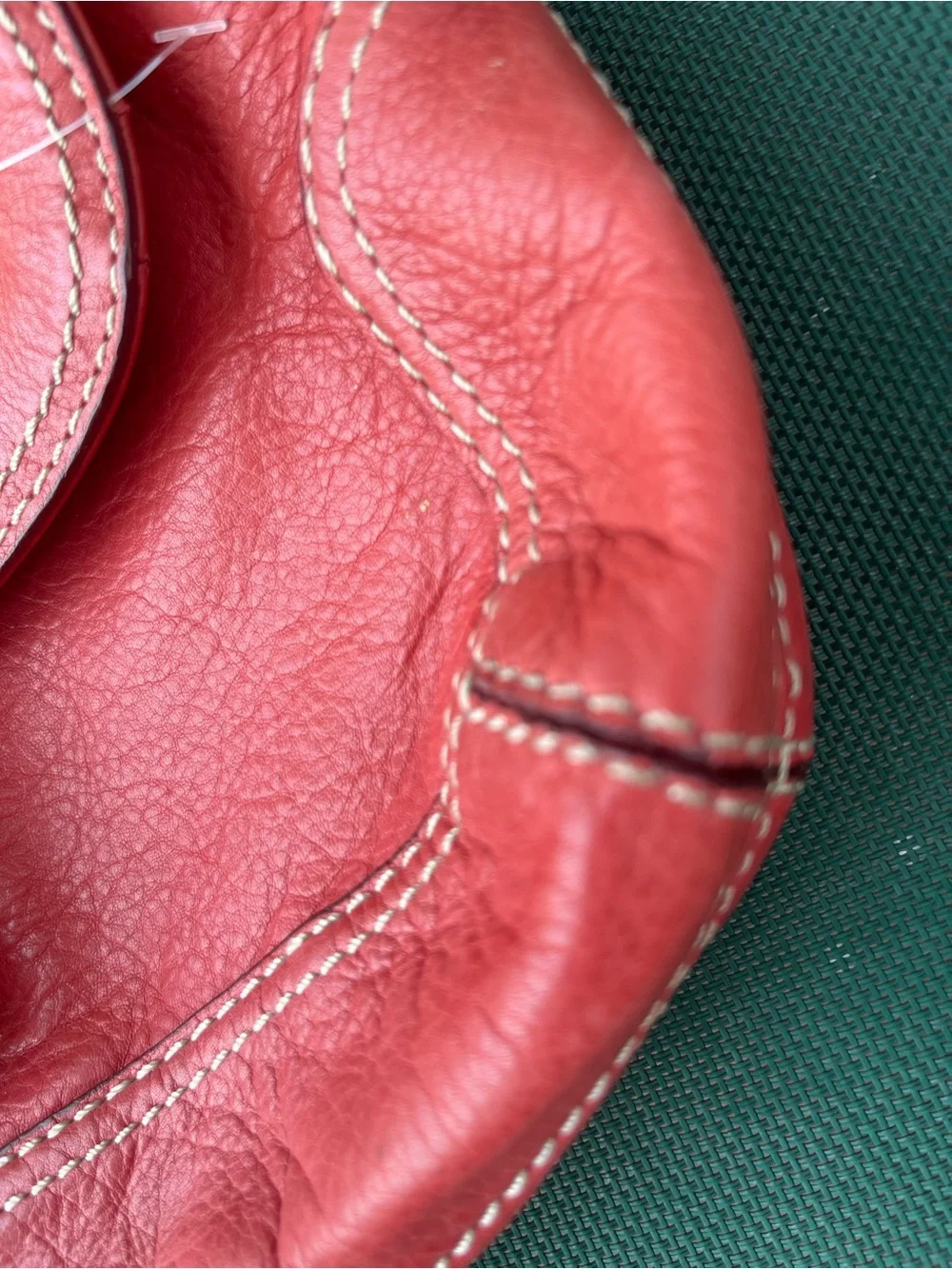 VINTAGE MICHAEL KORS CORAL Leather Shoulder Bag with Buckle Detail